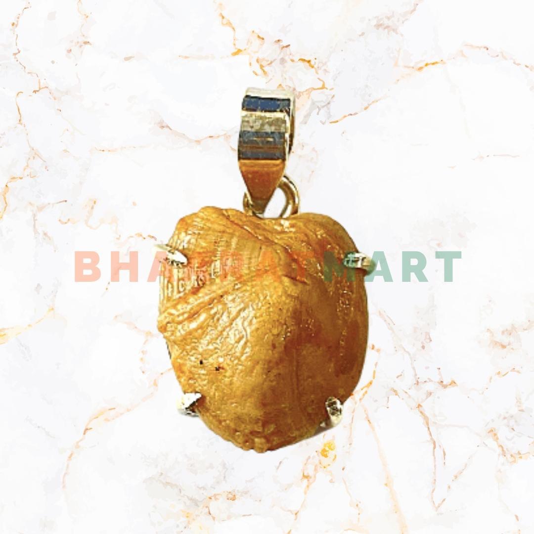 Machmani Silver Locket 8 Carat 100% Natural & Certified Mach mani stone | Machh mani stone | Natural Brown Color